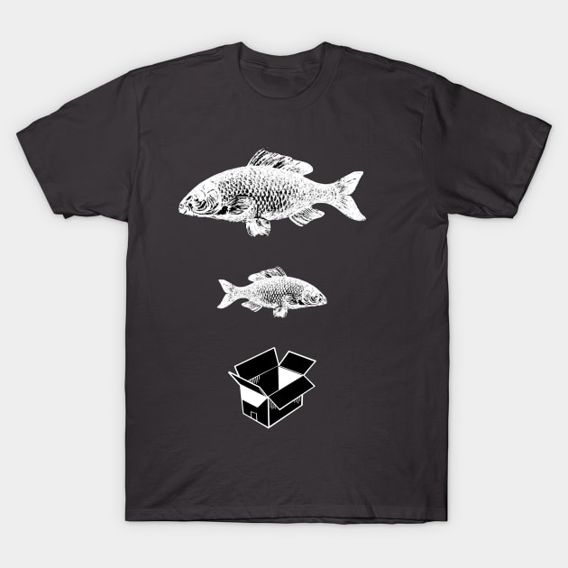 Big Fish, Little Fish, Cardboard Box T-Shirt by Boxless